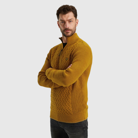 PKW2410305-1119 PME Legend Half zip collar cotton mix cable