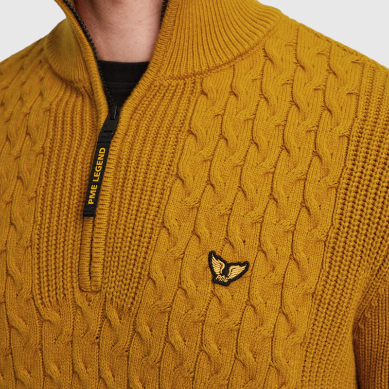 PKW2410305-1119 PME Legend Half zip collar cotton mix cable