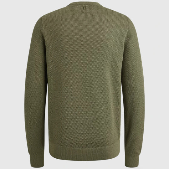 PKW2508324-6379 PME Legend Knitwear Cotton Modal Oil Green / Groen