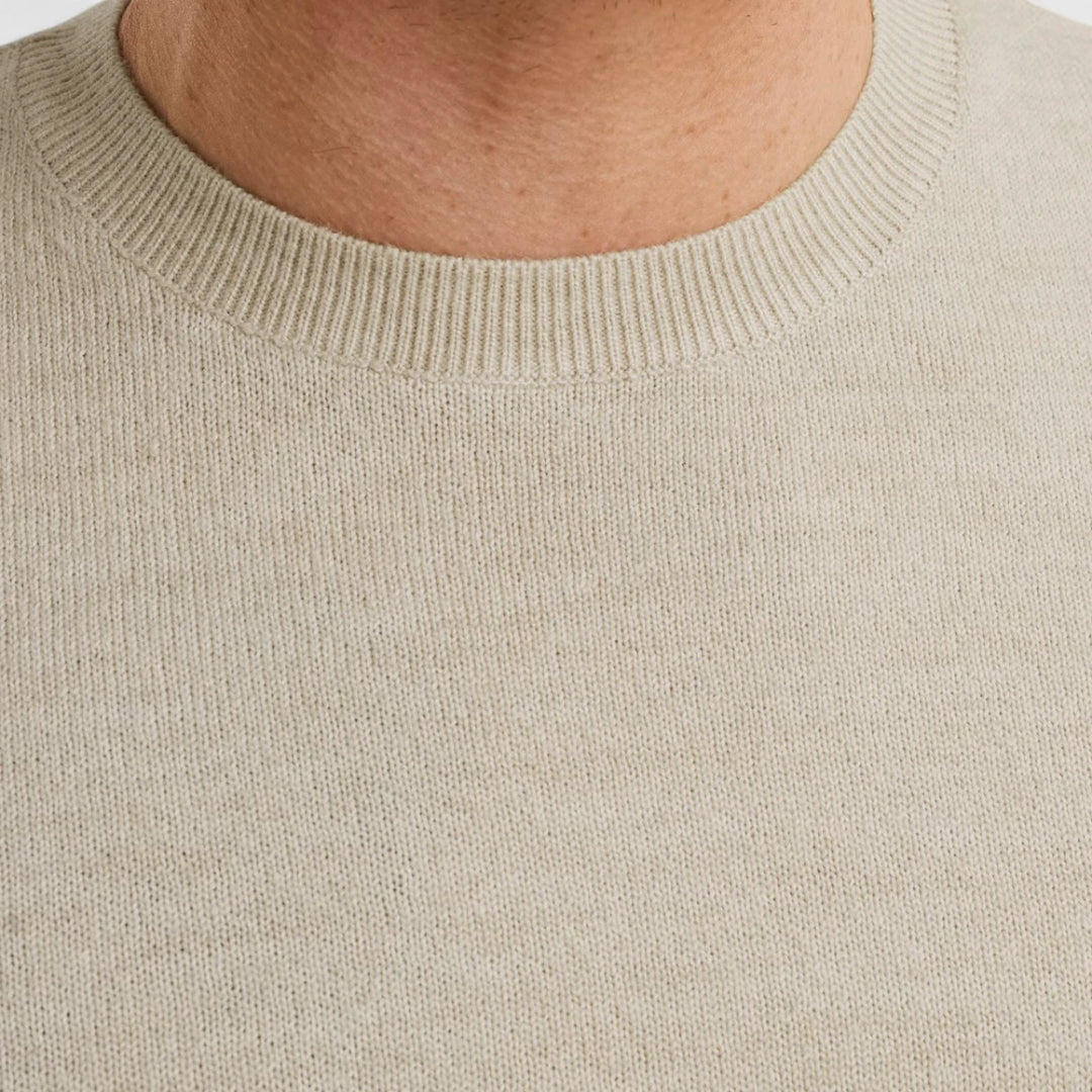 PKW2508335-7013 PME Legend Knitwear Round Neck Soft Blend Bone White
