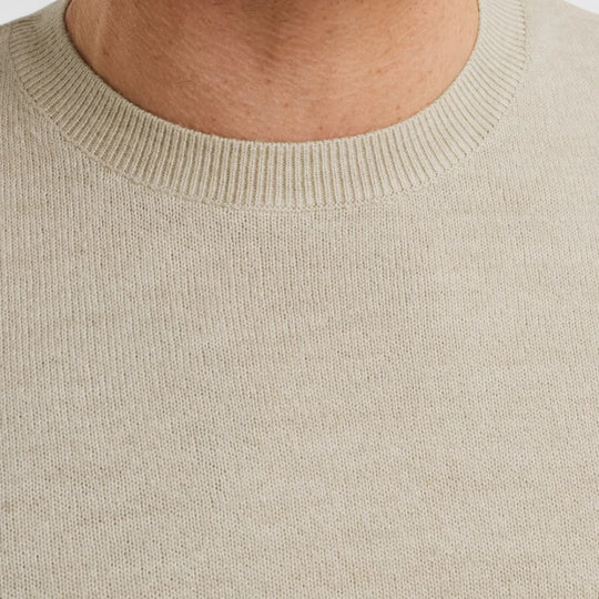 PKW2508335-7013 PME Legend Knitwear Round Neck Soft Blend Bone White