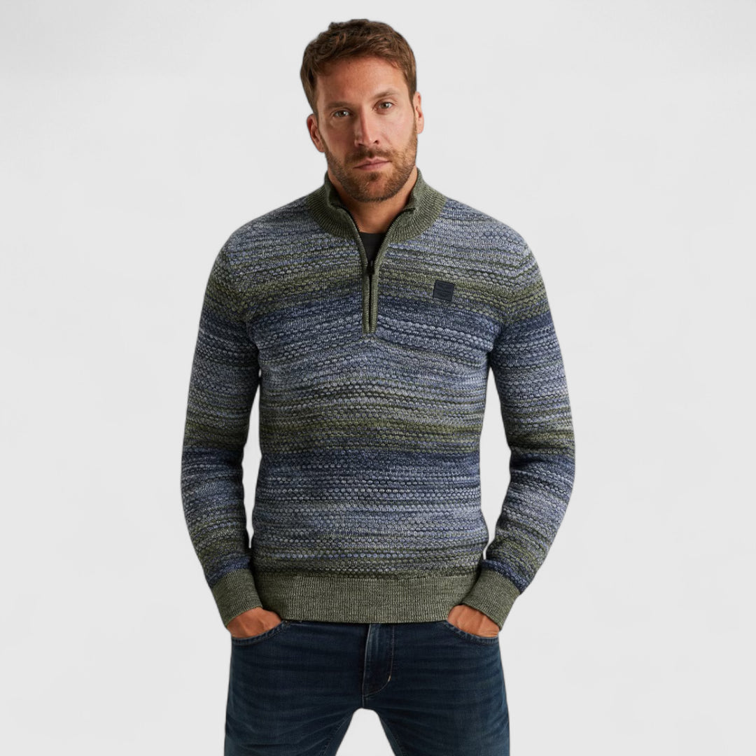 PKW2511331-5301 PME Legend Half Zip Collar Colormix Vintage Indigo