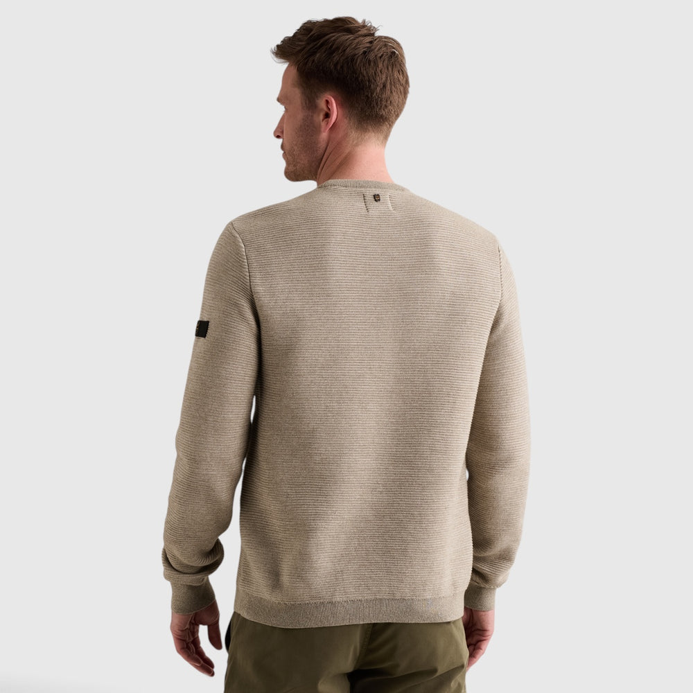 PME Legend Trui Ribstructuur met Tapedetail
