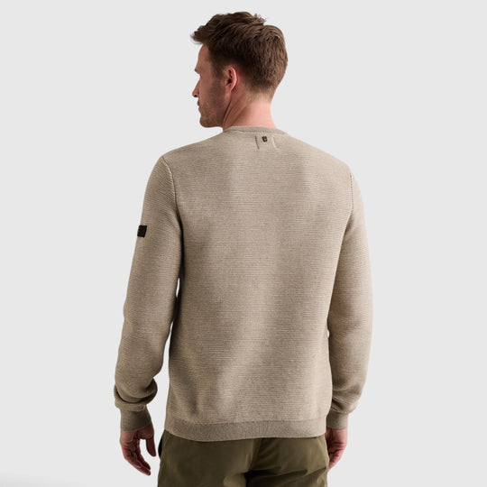 PME Legend Trui Ribstructuur met Tapedetail