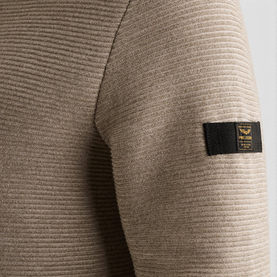PME Legend Trui Ribstructuur met Tapedetail