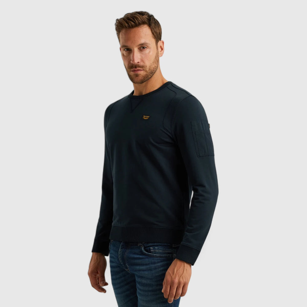 PLS0000431-5073 Round Neck Airstrip Sweat Sky Captain