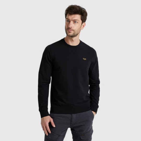 PLS0000431-999 PME Legend Round Neck Airstrip Sweat Black