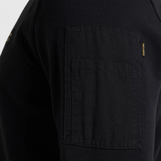 PLS0000431-999 PME Legend Round Neck Airstrip Sweat Black