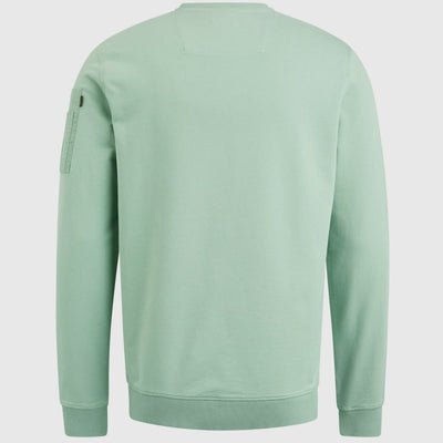pls2309499 6017 round neck airstrip sweat pme legend sweater jadeite back