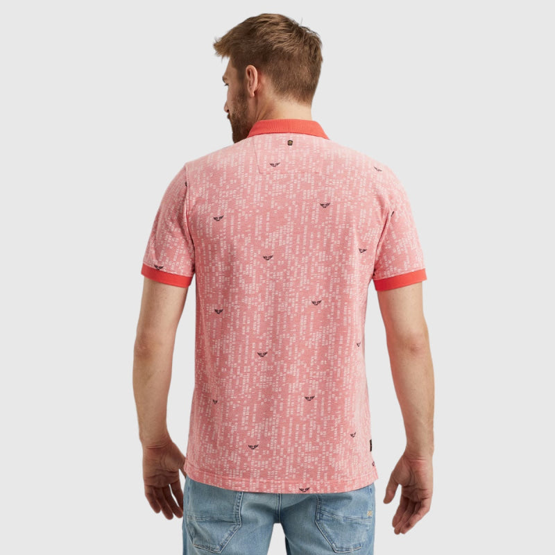 pps2404851-3062 polo two tone pique printed pme legend polo coral back