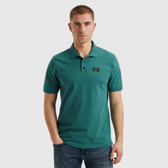 PPSS2502899-6072 PME Legend Short Sleeve Trackway Polo groen