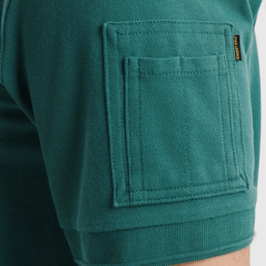 PPSS2502899-6072 PME Legend Short Sleeve Trackway Polo groen