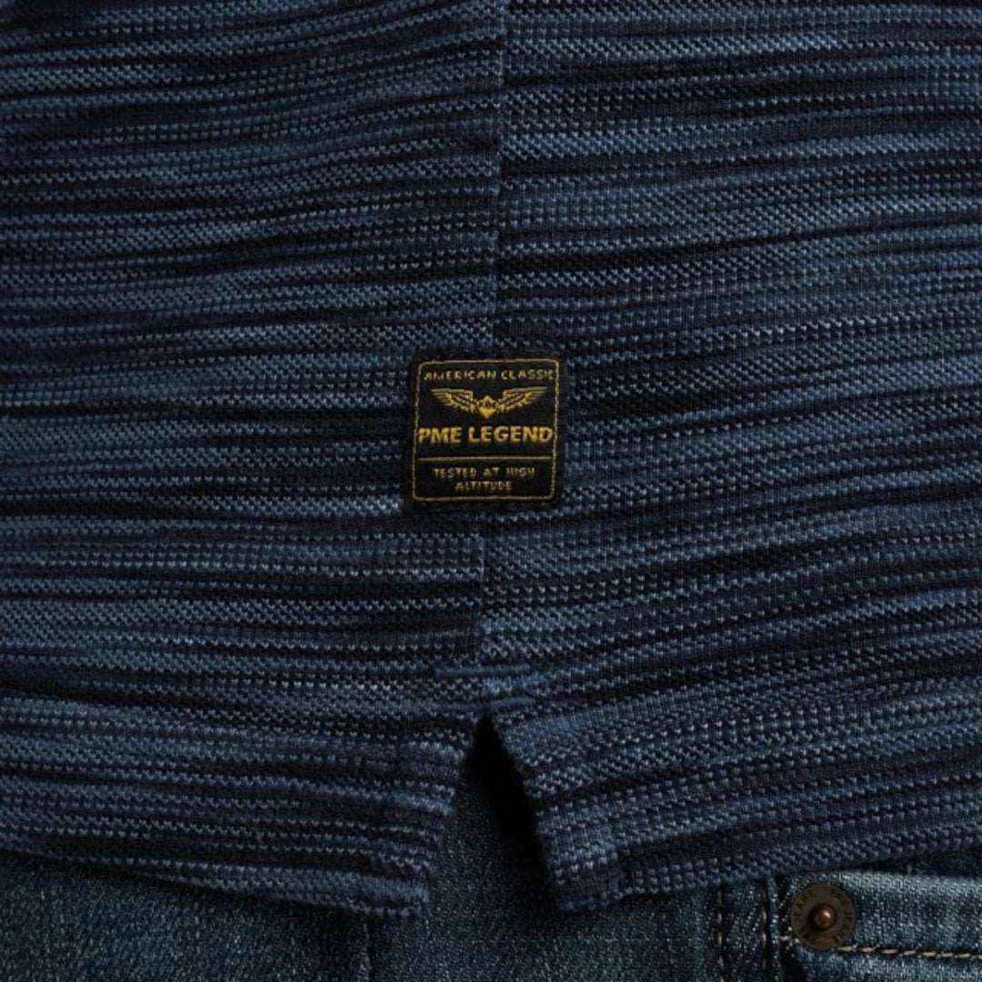 PPSS2504853-5281 PME Legend Polo Stripe Space Dyed Salute