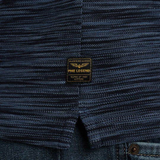 PPSS2504853-5281 PME Legend Polo Stripe Space Dyed Salute