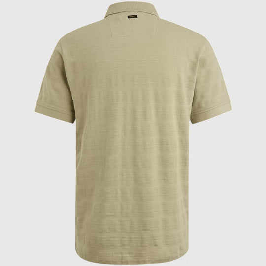 PPSS2504854-6386 PME Legend Polo Jacquard Jersey Stripe Gray Green