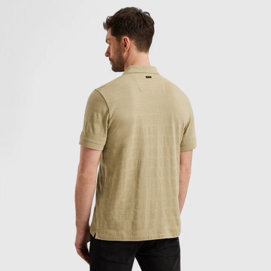 PPSS2504854-6386 PME Legend Polo Jacquard Jersey Stripe Gray Green