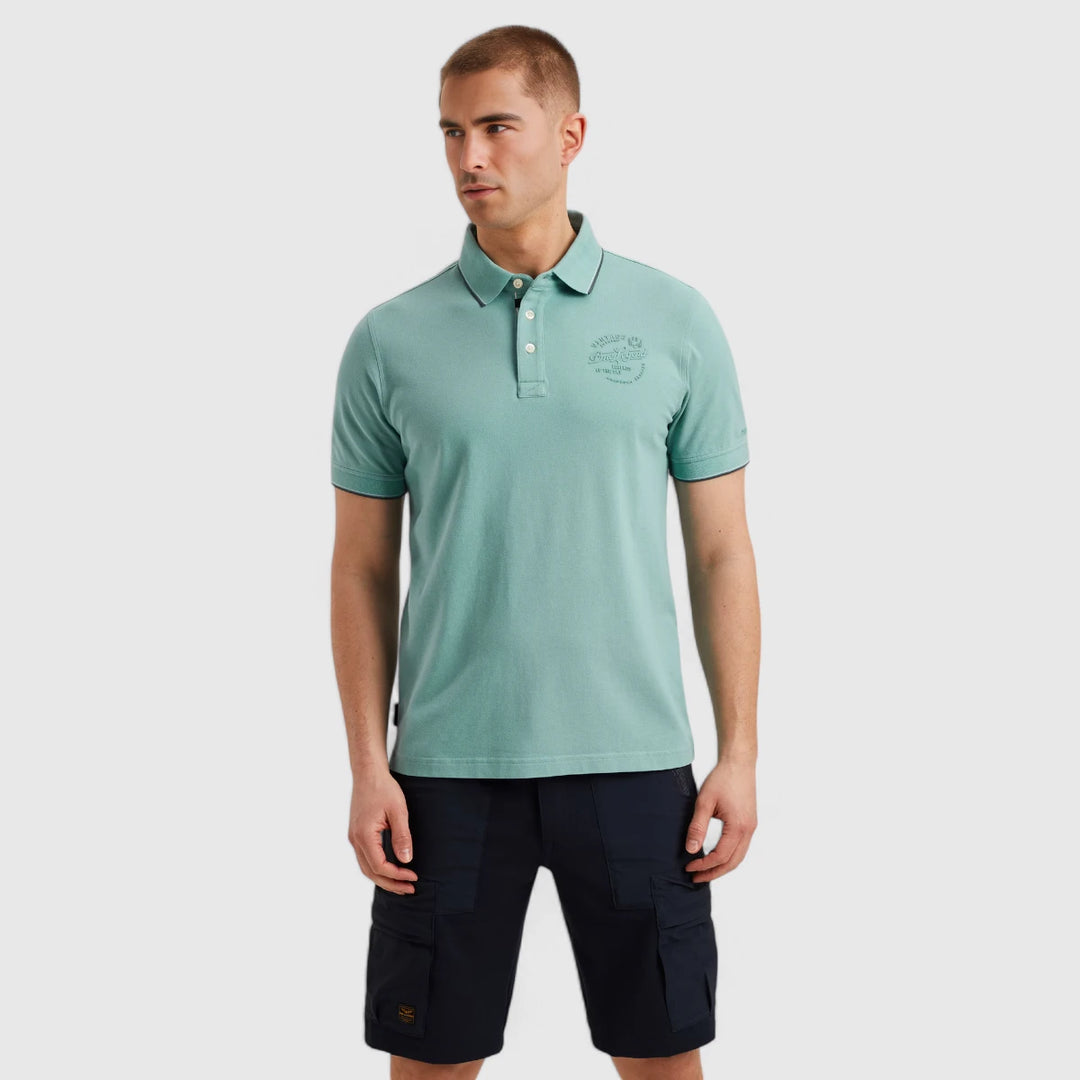PPSS2504867-5149 PME Legend Polo Stretch Pique Package Cameo Blue