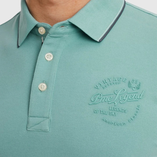 PPSS2504867-5149 PME Legend Polo Stretch Pique Package Cameo Blue