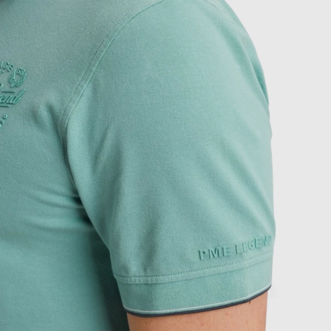 PPSS2504867-5149 PME Legend Polo Stretch Pique Package Cameo Blue