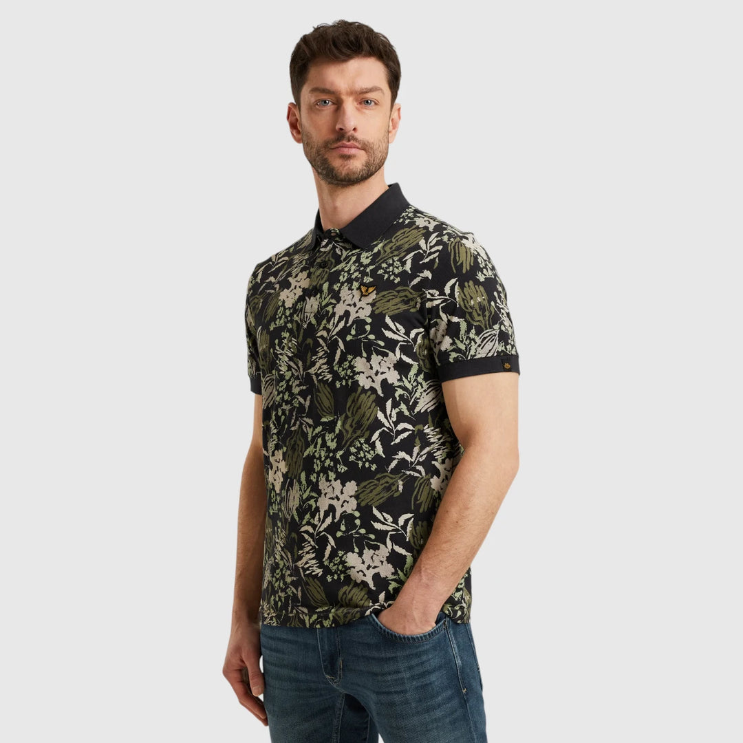 PPSS2504879-5281 PME Legend Polo Printed Fine Pique Salute