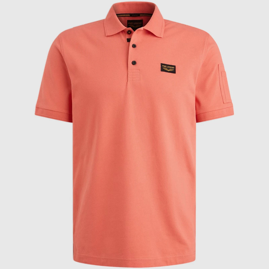 PPSS2504899-3067 PME Legend Short Sleeve Trackway Polo Porcelain Rose