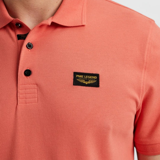PPSS2504899-3067 PME Legend Short Sleeve Trackway Polo Porcelain Rose