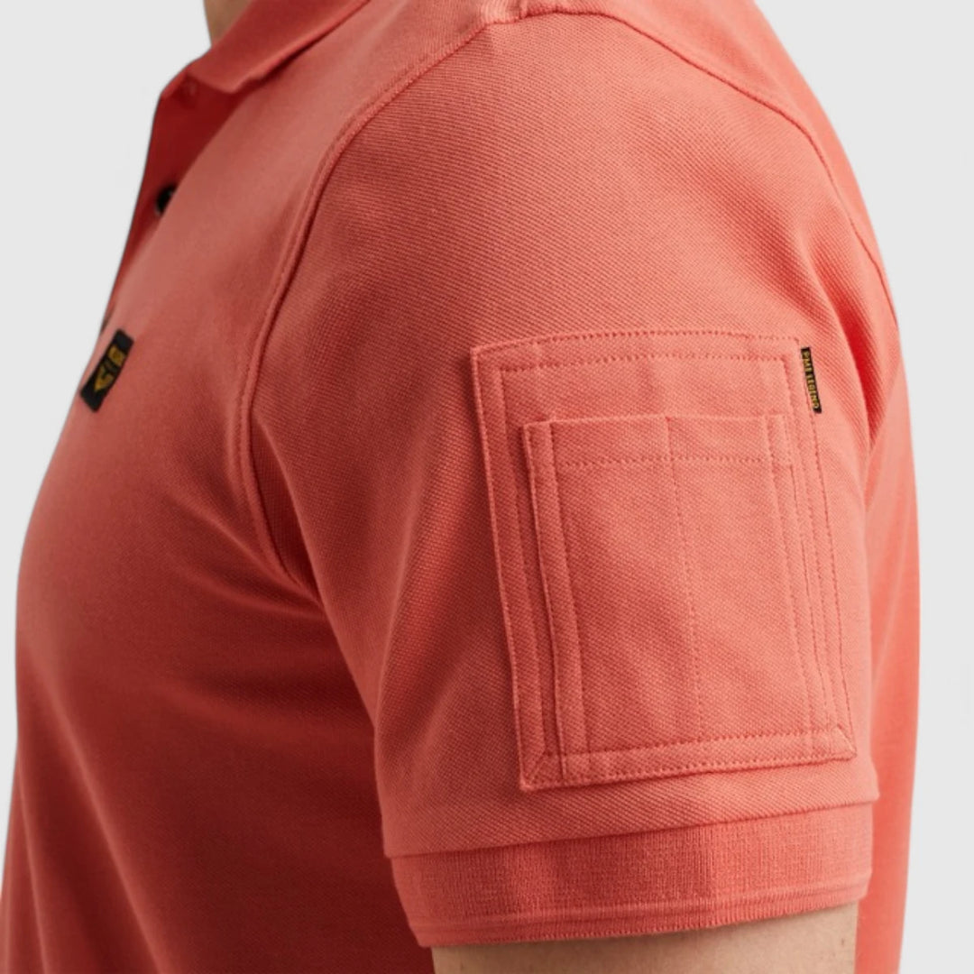 PPSS2504899-3067 PME Legend Short Sleeve Trackway Polo Porcelain Rose