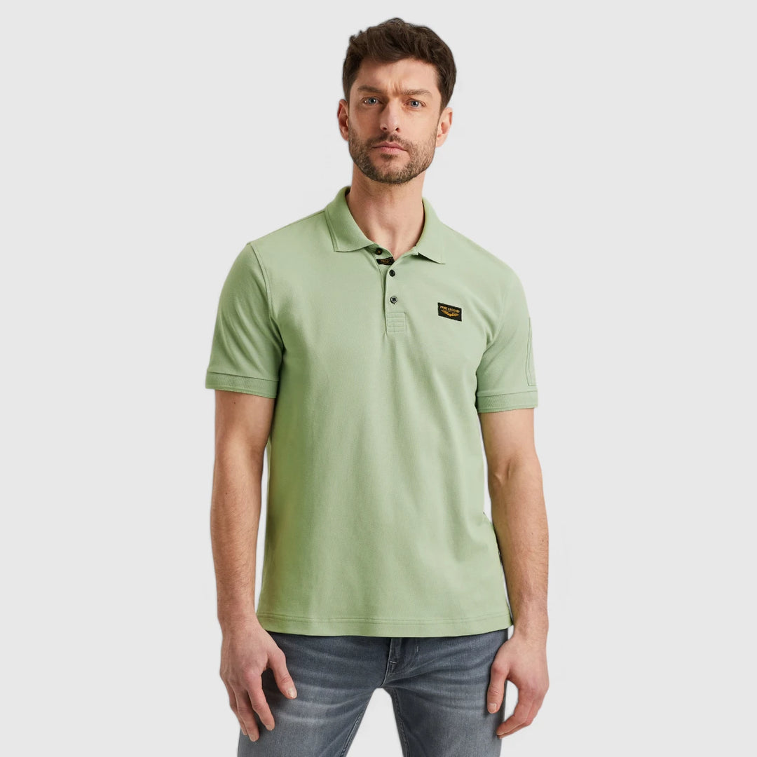 PPSS2504899-6258 PME Legend Short Sleeve Trackway Polo Quiet Green