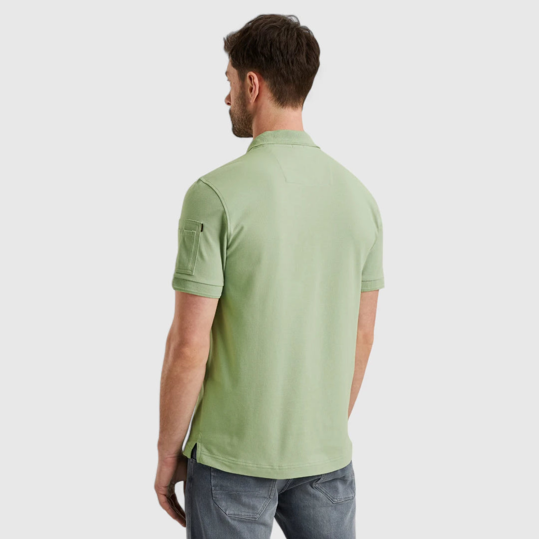 PPSS2504899-6258 PME Legend Short Sleeve Trackway Polo Quiet Green