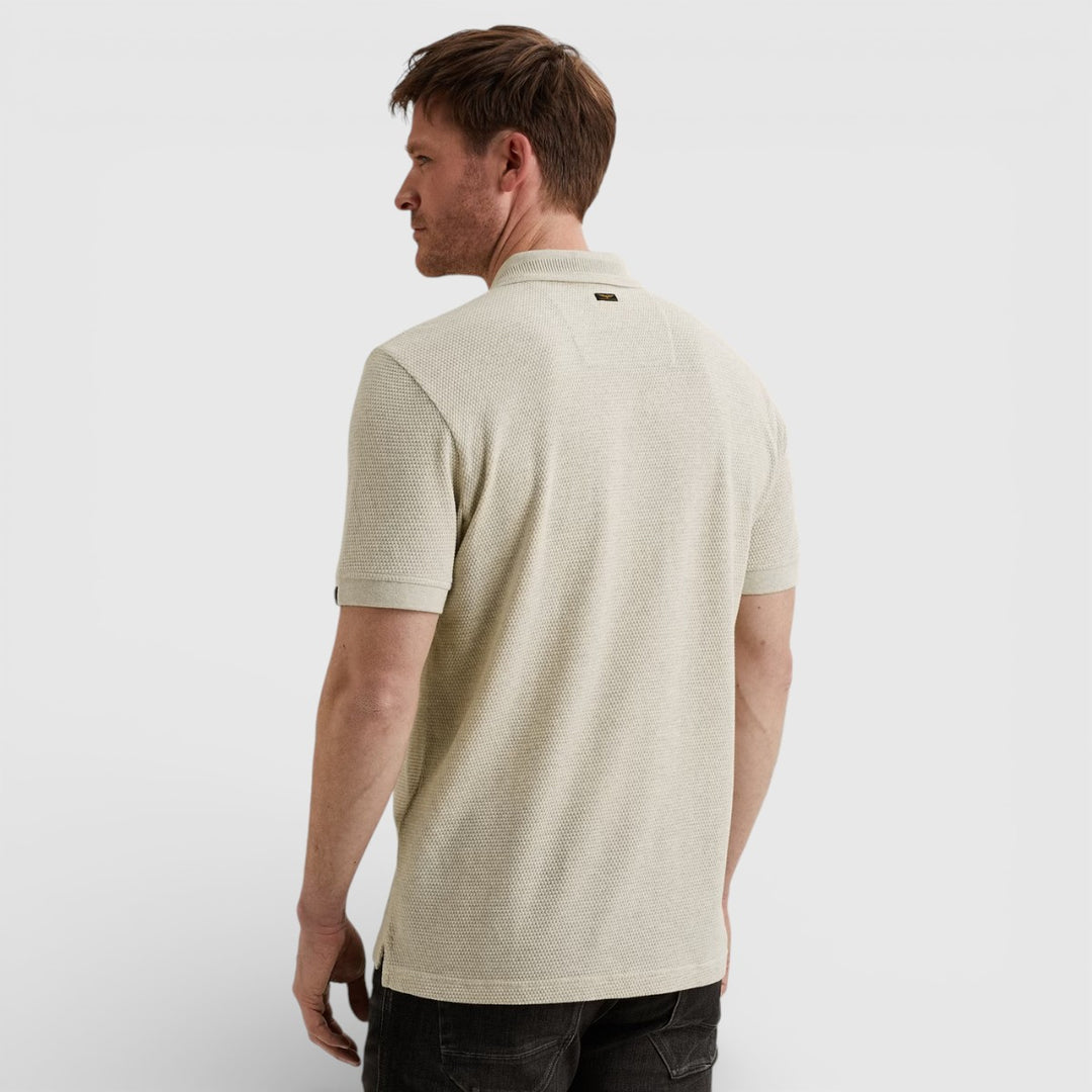 PPSS2602856-7013 PME Legend Polo Popcorn Jersey Bone White / Wit