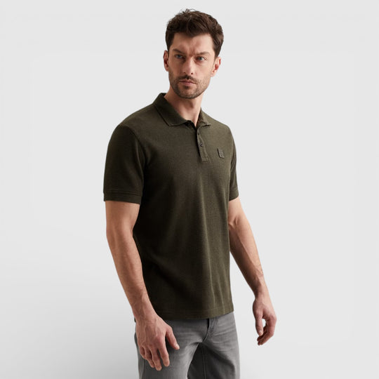 PPSS2602856-8039 PME Legend Polo Popcorn Jersey Beluga / Groen