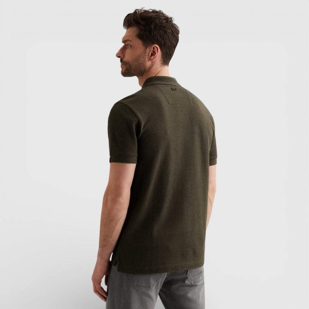 PPSS2602856-8039 PME Legend Polo Popcorn Jersey Beluga / Groen