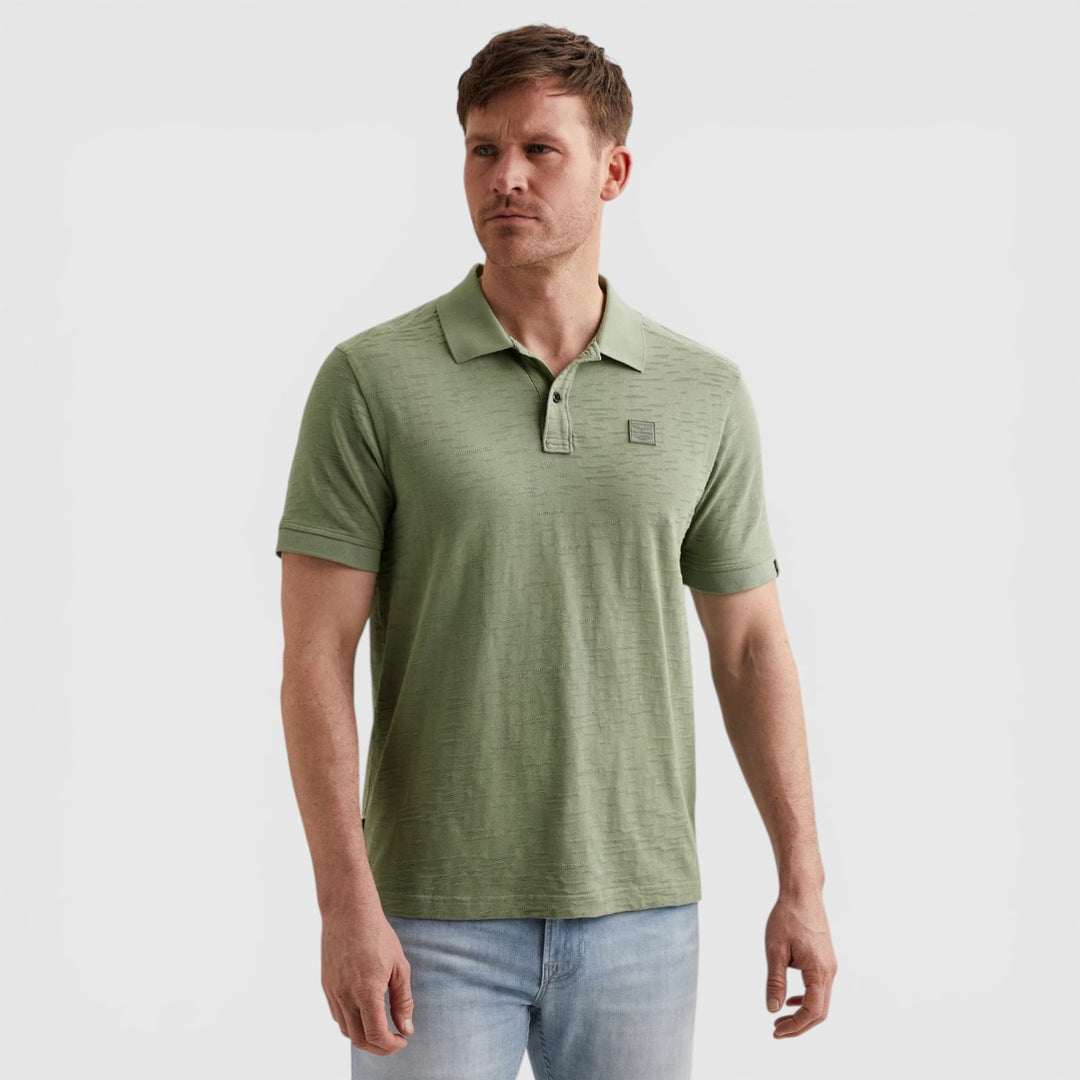PPSS2604868-6123 PME Legend Polo Jacquard jersey Iceberg Green / Groen