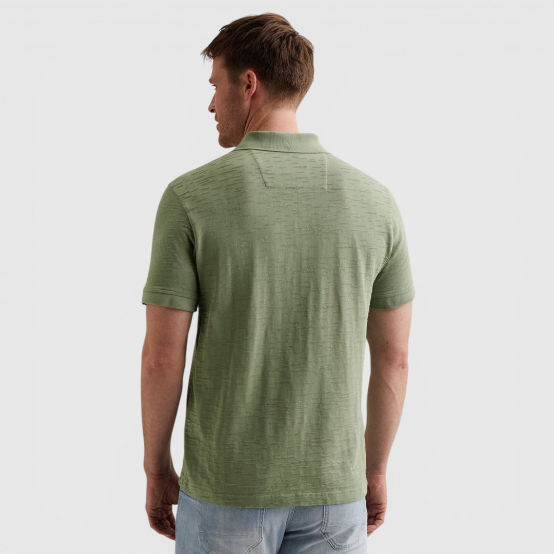 PPSS2604868-6123 PME Legend Polo Jacquard jersey Iceberg Green / Groen