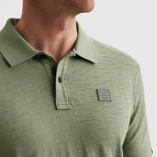PPSS2604868-6123 PME Legend Polo Jacquard jersey Iceberg Green / Groen