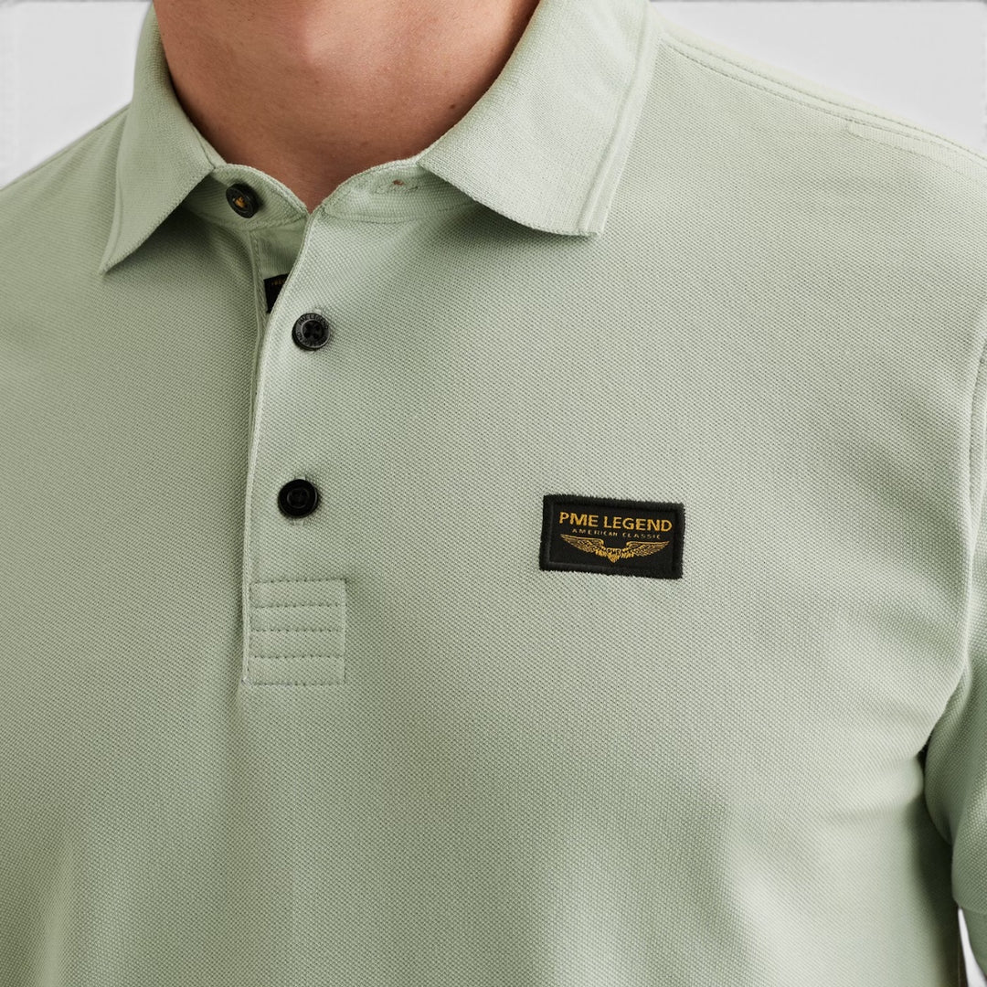 PPSS2604899-6168 PME Legend Short Sleeve Trackway Polo Cameo Green / Groen