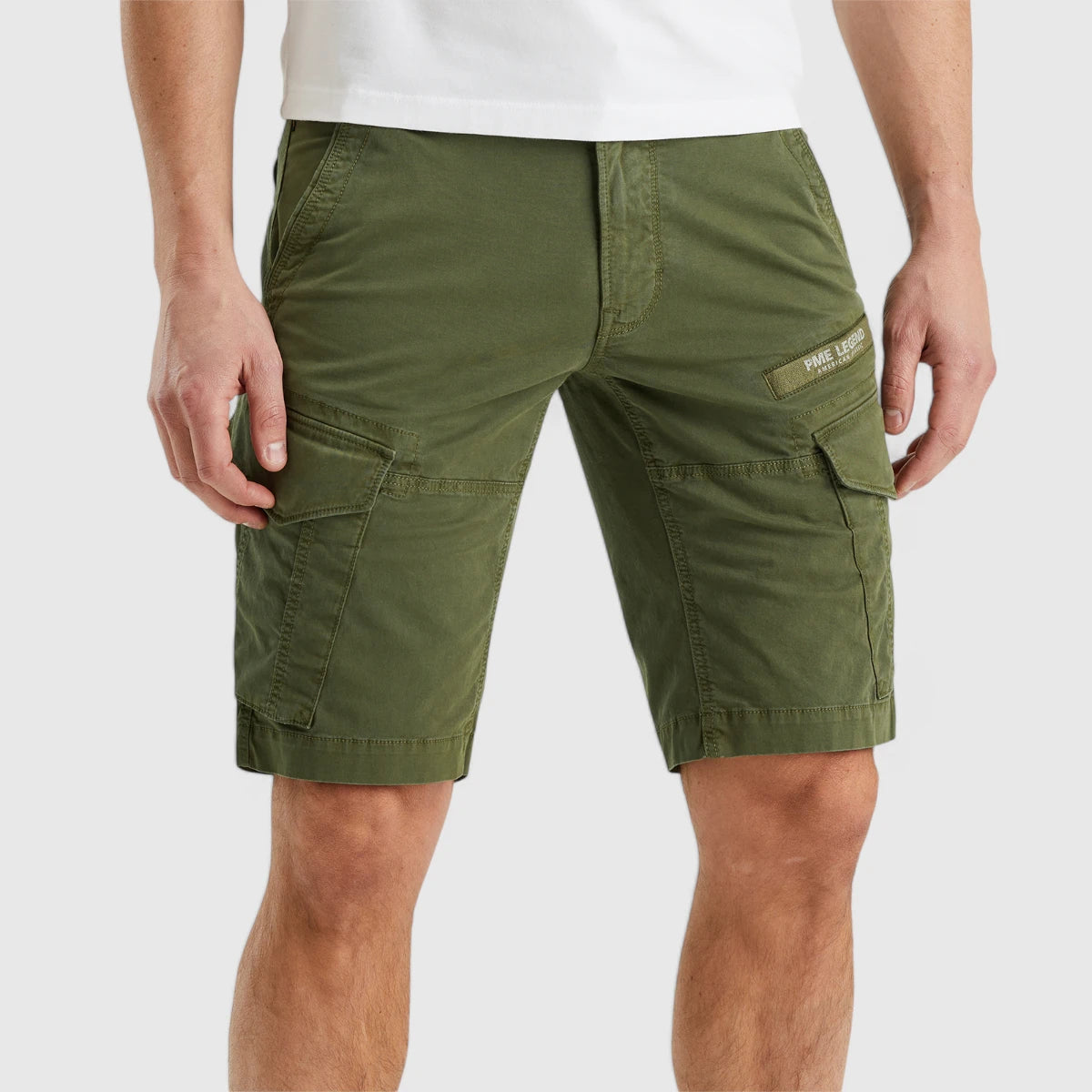 PSH2404661-8576 PME Legend Nordrop Cargo Shorts Stretch Twill Ivy Greens