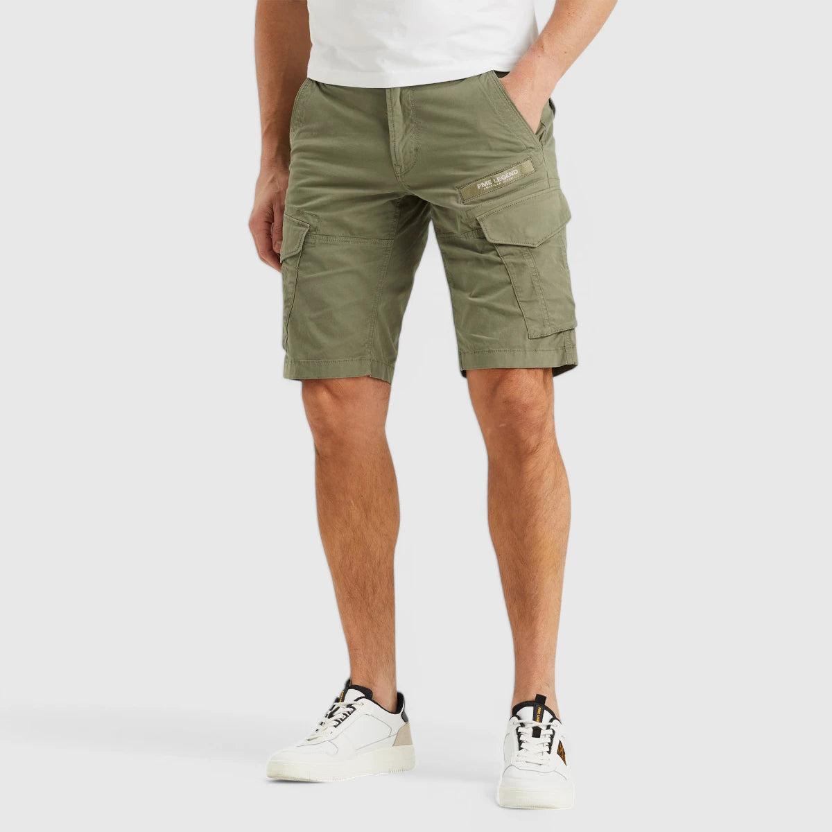 PSH2504661-6149 PME Legend Shorts Nordrop Cargo Stretch Twill Deep Lichen Green