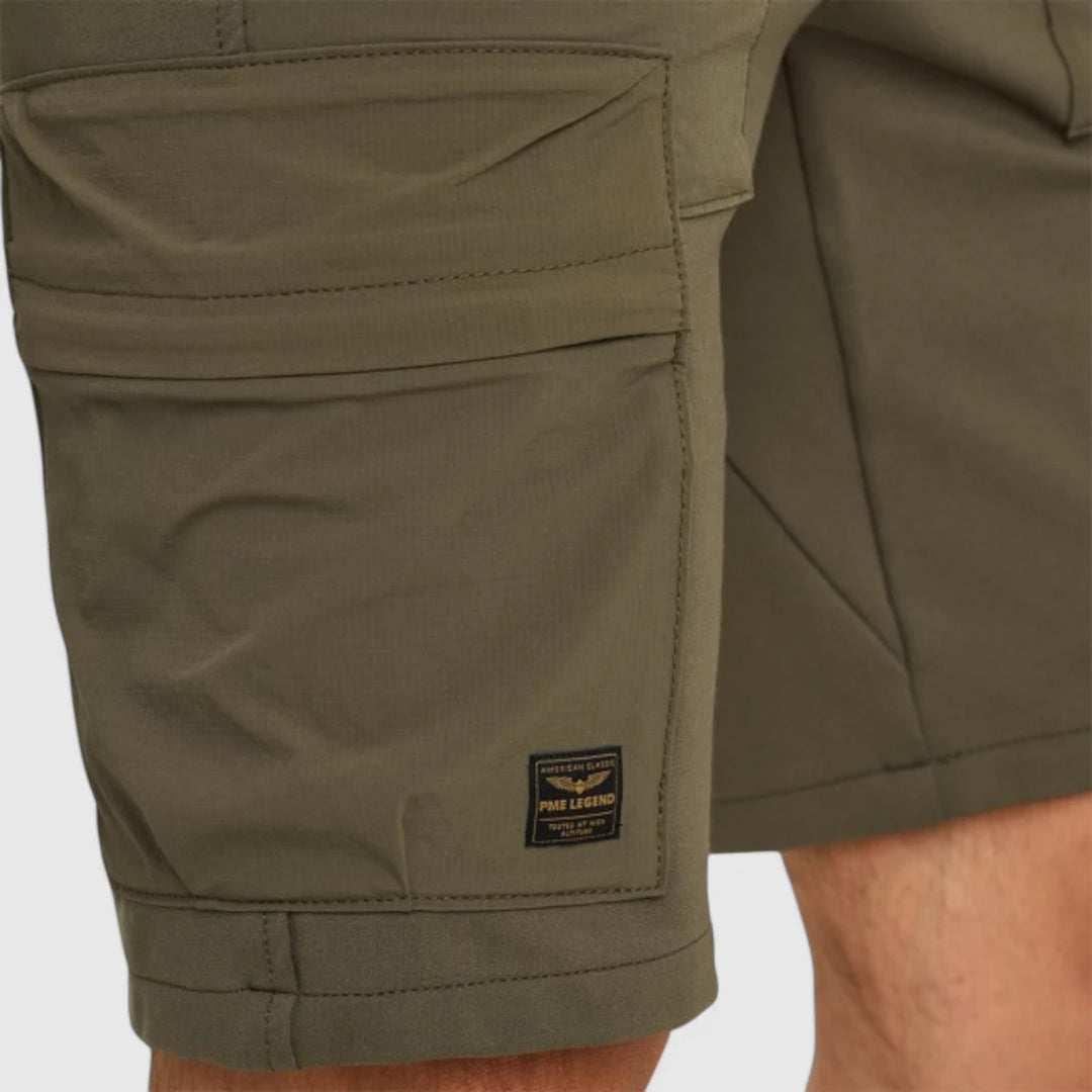 PSH2504691-6416 PME Legend Shorts Airylon Cargo Tech Fabric Sweat Olive Night