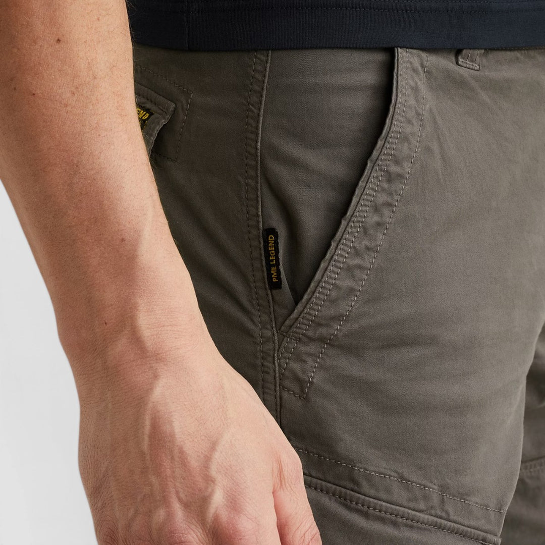 PSH2604661-9117 PME Legend Korte Broek Nordrop Cargo Stretch Twill Turbulence / Grijs