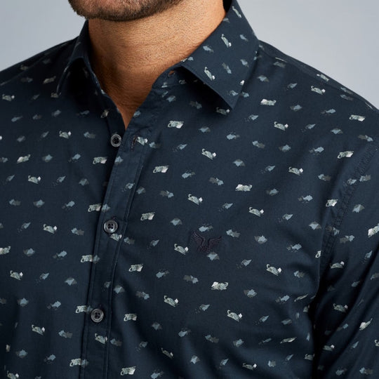 psi2308216 5281 long sleeve shirt print on poplin stretch pme legend overhemd crop4