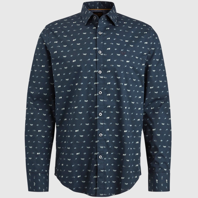 psi2308216 5281 long sleeve shirt print on poplin stretch pme legend overhemd