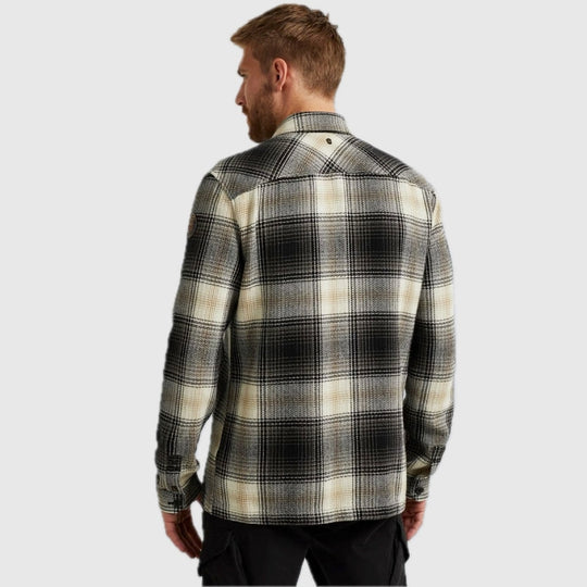 psi2310216 7014 long sleeve shirt yarndyed check pme legend overhemd back