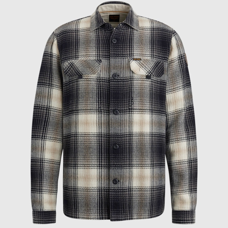 psi2310216 7014 long sleeve shirt yarndyed check pme legend overhemd front