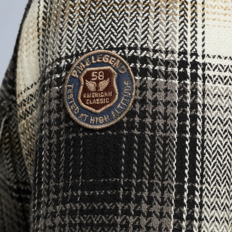 psi2310216 7014 long sleeve shirt yarndyed check pme legend overhemd crop7