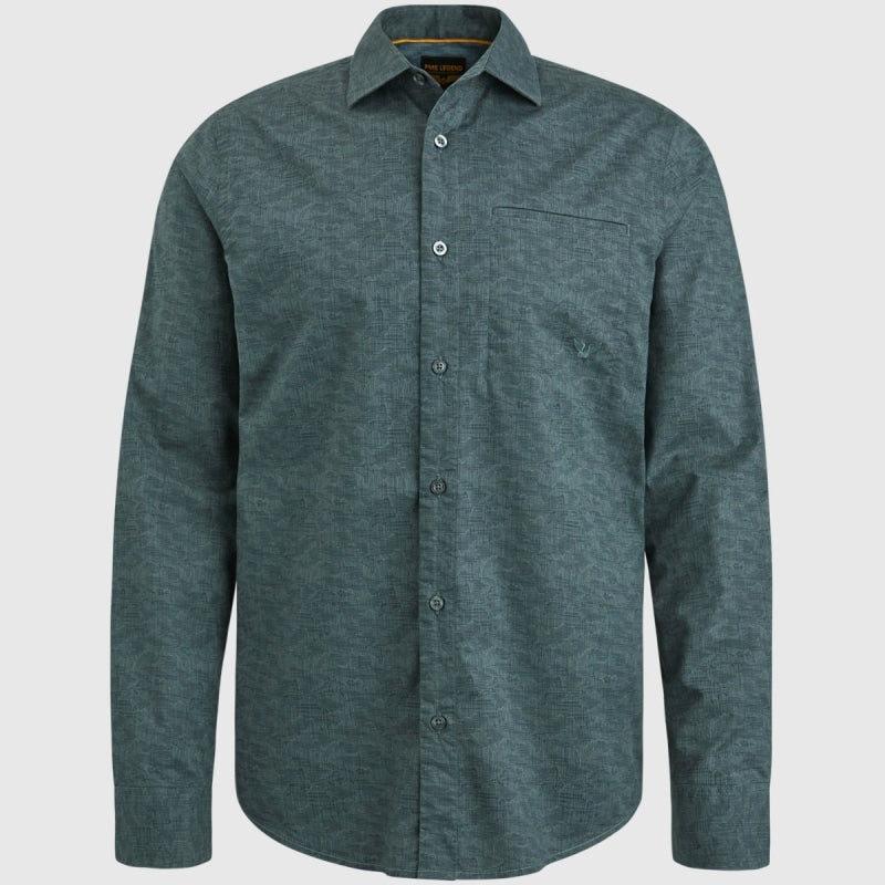 psi2311230 9076 long sleeve shirt print on poplin pme legend overhemd