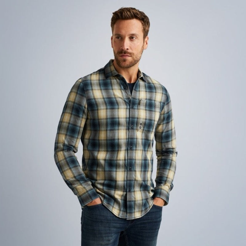 Pme Legend Long Sleeve Shirt Cotton Twill Check Overhemd