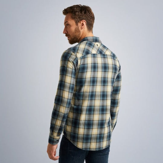 Pme Legend Long Sleeve Shirt Cotton Twill Check Overhemd