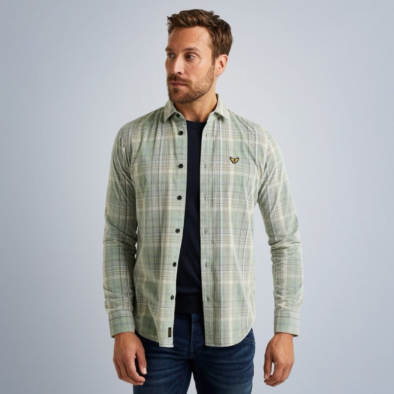 psi2311239 6415 shirt fine corduroy yarn dyed check pme legend overhemd crop1