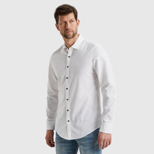 PSI2403220-7003 long sleeve shirt cotton linen pme legend overhemd crop